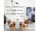 Bless the Food Before Us - Kitchen Dining Room Decal - Meal Prayer Decal Religious 